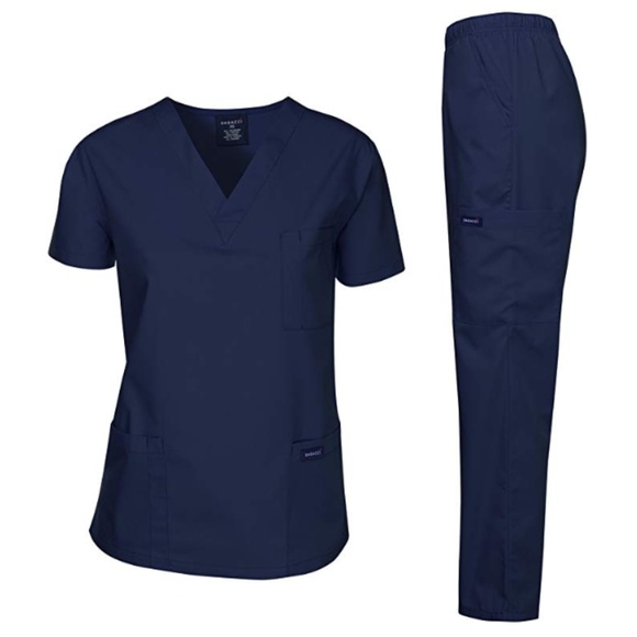 Dagacci,  Scrub Set Medical Uniform, Navy - Picture 8 of 8